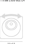 Oświetlenie Techniczne → Wpuszczane → Maxlight H0068 Technical Spot