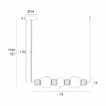 Lampy wiszące → Maxlight P0630 Modern 28W