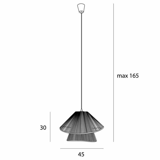 Lampy wiszące → Maxlight P0580 Amalfi II
