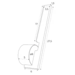 Fali lámpák → Maxlight W0345 Merano I
