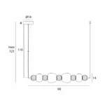 Lampy wiszące → Maxlight P0631 Modern 32W