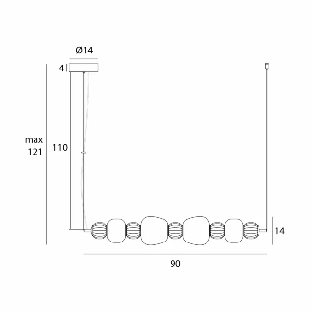 Lampy wiszące → Maxlight P0631 Modern 32W