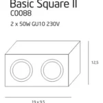 Plafony → Maxlight C0088 Basic Square