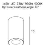 Oświetlenie Techniczne → Natynkowe → Maxlight C0163 Chip