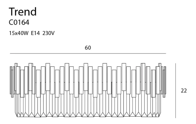 Plafony → Maxlight C0164 Trend 60cm