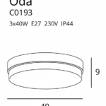 Plafony → Maxlight C0193 Oda