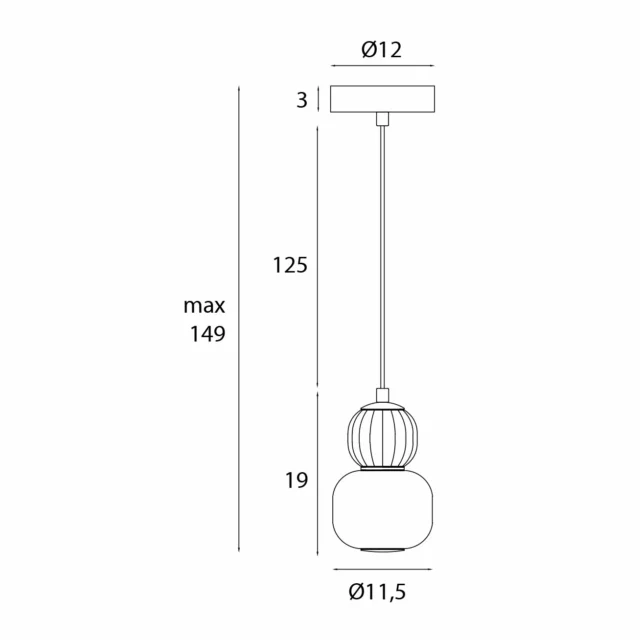 Lampy wiszące → Maxlight P0624 Modern 5W
