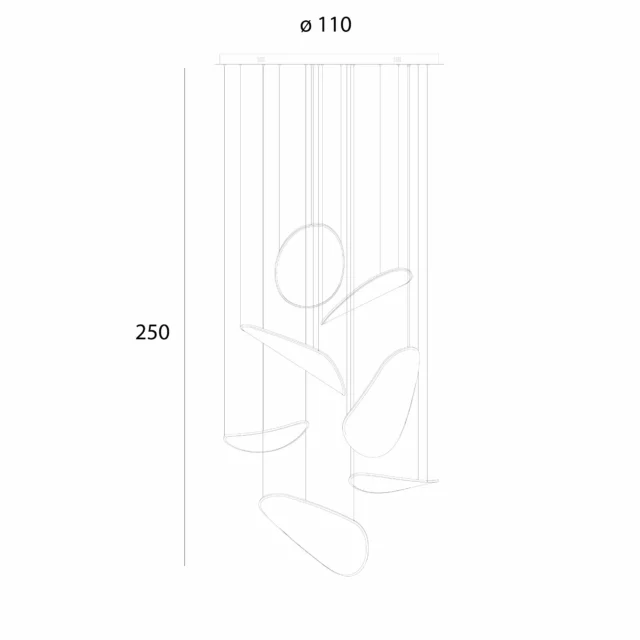 Lampy wiszące → Maxlight P0635D Empire 121W