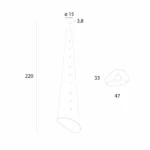 Lampy wiszące → Maxlight P0637D Empire 17W