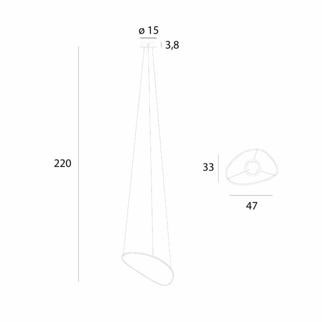 Lampy wiszące → Maxlight P0637D Empire 17W
