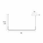 Lampy wiszące → Maxlight P0644 Urus 17W