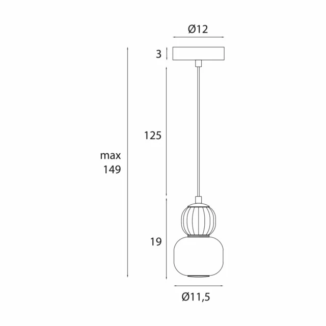 Lampy wiszące → Maxlight P0625 Modern 5W