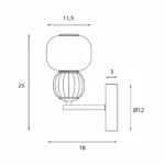 Kinkiety → Maxlight W0400 Modern