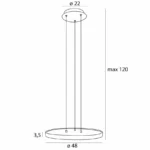 Pendant lamps → Maxlight P0556 Vik 48cm