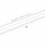 Systemy Szynowe → Magnetyczne → Oprawy → Maxlight M0023N Magnetic Linia 30cm On/Off