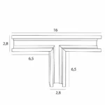Systemy Szynowe → Magnetyczne → Akcesoria → Maxlight MT0017 Magnetic Zaślepka szyny natynkowej niskiej MT0011/MT0012