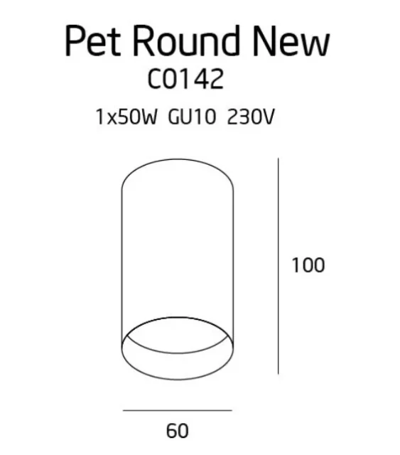 Plafony → Maxlight C0142 Pet Round