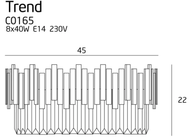 Plafony → Maxlight C0165 Trend 45cm