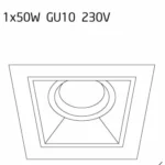 Технічне Освітлення → Вбудоване → Maxlight H0090 Hit I