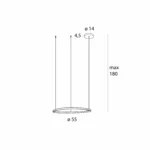 Lampy wiszące → Maxlight P0661D Cayenne 60cm