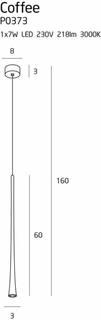 Lampy wiszące → Maxlight P0373 Coffee II