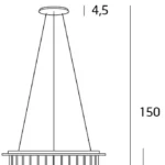 Pendant lamps → Maxlight P0259 Monaco 42cm