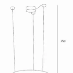 Lampy wiszące → Maxlight P0377D Luxury 40cm