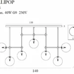 Pendant lamps → Maxlight P0295 Lollipop