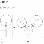 Wall lamps → Maxlight W0254 Lollipop