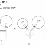 Wall lamps → Maxlight W0276 Lotus