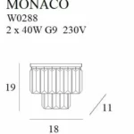 Kinkiety → Maxlight W0288 Monaco