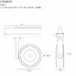 Track Systems → 3-Phase Rail Systems → Fixtures → Maxlight S0014 Charon – Lamp for 3F track