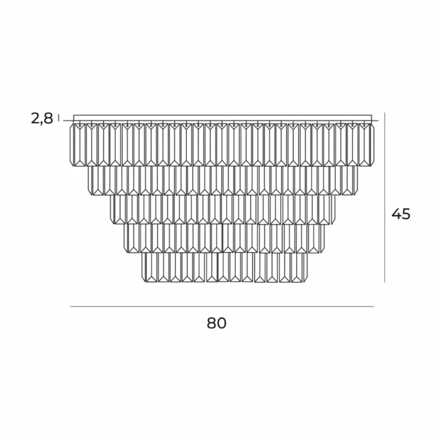 Plafony → Maxlight C0224 Monaco 80cm