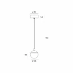 Lampy wiszące → Maxlight P0472 Cometshine