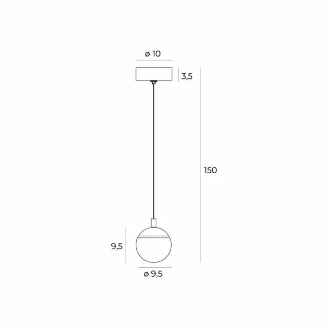 Lampy wiszące → Maxlight P0472 Cometshine