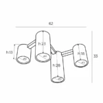 Ceiling lights → Maxlight C0228 Laxer