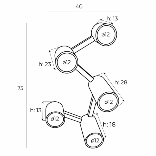 Ceiling lights → Maxlight C0230 Laxer