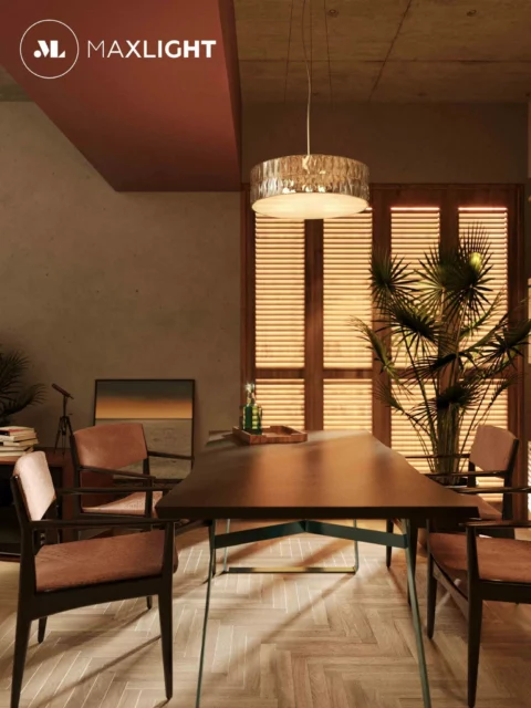 Lampy wiszące → Maxlight P0236 Diamante 38cm