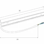 Systemy Szynowe → Magnetyczne → Akcesoria → Maxlight MA0006 Magnetic Zasilacz doszynowy 100W z podłączeniem DALI