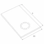 Systemy Szynowe → Magnetyczne → Akcesoria → Maxlight MA0012 Magnetic Zaślepka szyny natynkowej wysokiej MT0001/MT0002