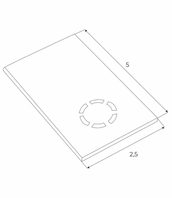 Systemy Szynowe → Magnetyczne → Akcesoria → Maxlight MA0012 Magnetic Zaślepka szyny natynkowej wysokiej MT0001/MT0002