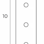 Systemy Szynowe → Magnetyczne → Akcesoria → Maxlight MA0013 Magnetic Łącznik mechaniczny prosty szyn wpuszczanych