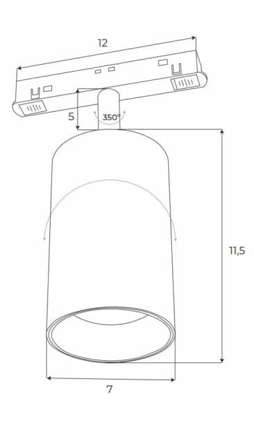Systemy Szynowe → Magnetyczne → Oprawy → Maxlight M0010Z Magnetic Reflektor 18W Zigbee