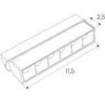 Systemy Szynowe → Magnetyczne → Oprawy → Maxlight M0003Z Magnetic Raster 11cm Zigbee