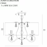 Plafony → Maxlight C0060 Amsterdam 60cm