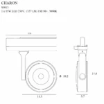Track Systems → 3-Phase Rail Systems → Fixtures → Maxlight S0013 Charon – Lamp for 3F track