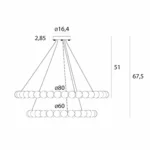 Lampy wiszące → MAXLIGHT P0623D Coralys