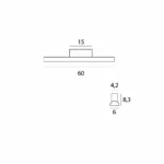 Wandleuchten → Maxlight C0241 Tampa 60cm IP44