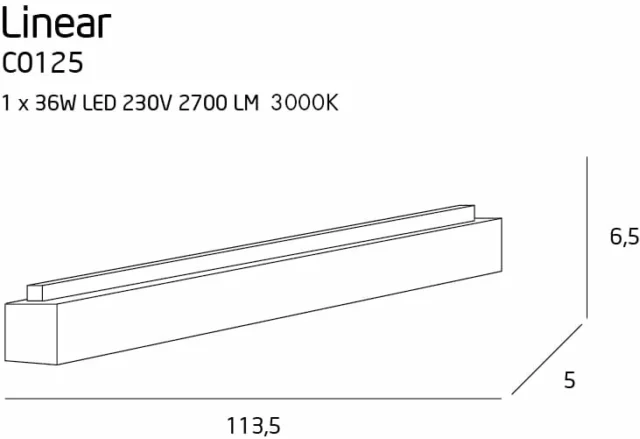 Ceiling lights → Maxlight C0125 Linear