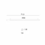 Systemy Szynowe → Magnetyczne → Oprawy → Maxlight M0051Z Magnetic Linia płaska 72cm Zigbee